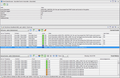 Vehicle Telemetry and Remote Control. Vehicle Event Log