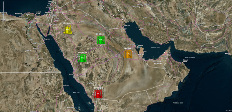 Карта с использованием Bing Maps