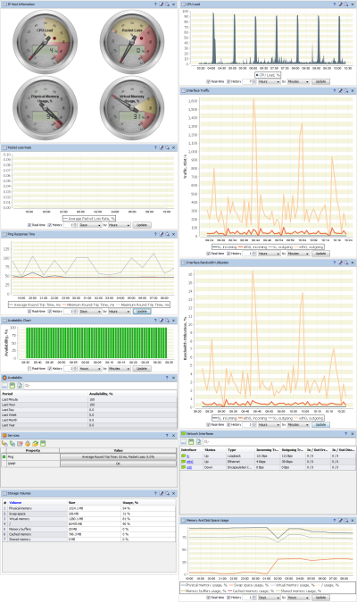 Typical Server Dashboard