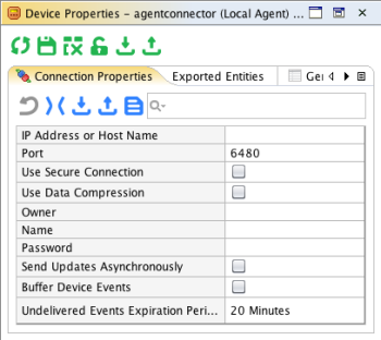 Local agent communication settings in AggreGate 5.4