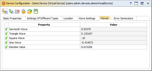 Virtual device snapshot