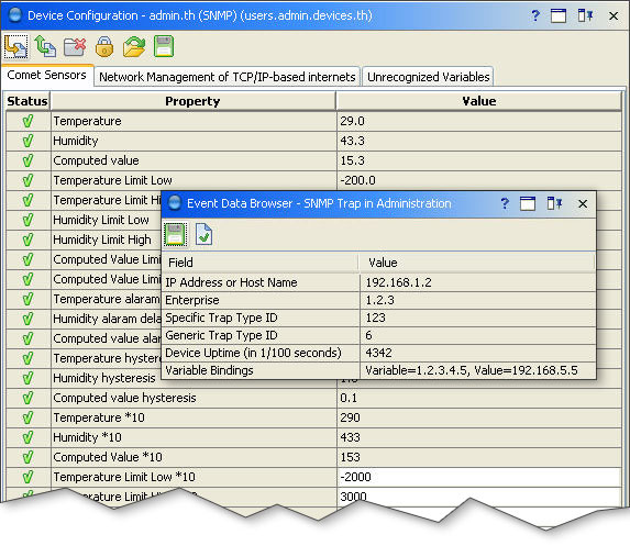 SNMP support